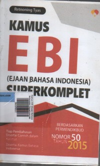 Image of Kamus EBI (Ejaan Bahasa Indonesia) Superkomplet
