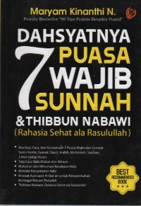 Image of Dahsyatnya 7 Puasa Wajib Sunnah & Thibbun Nabawi ( Rahasia Sehat ala Rasulullah )