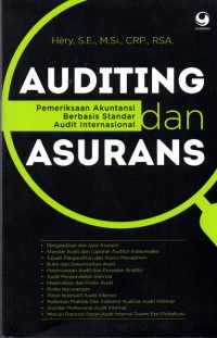 Image of Auditing dan Asurans : Pemeriksaan Akuntansi berbasis Standar Audit Internasional