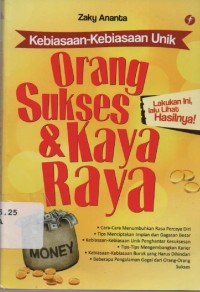 Image of Kebiasaan-kebiasaan Unik Orang Sukses & Kaya Raya