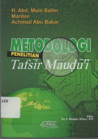 Image of Metodologi Penelitian Tafsir Maudui