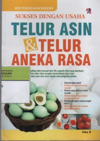 Image of Sukses dengan Usaha Telur Asin & Telur Aneka Rasa